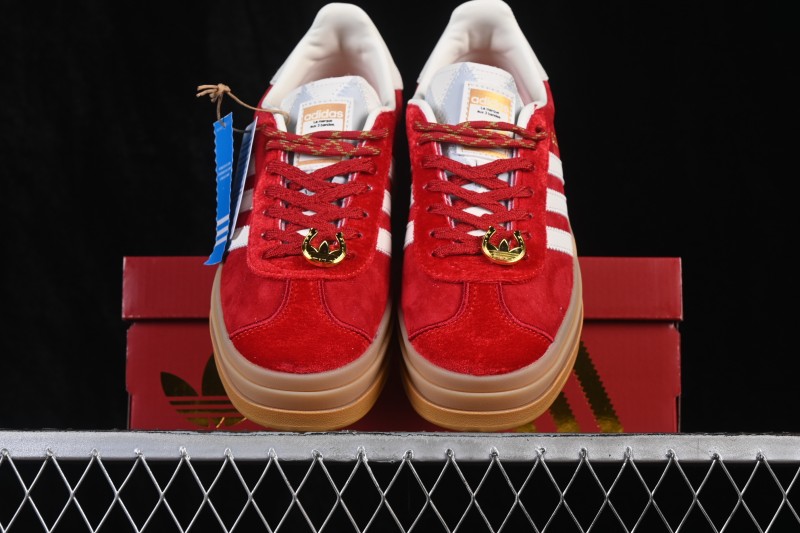 Adidas Originals Gazelle Bold Low-Top Casual Shoes with Retro Design and Cushioned Sole - KJ4293