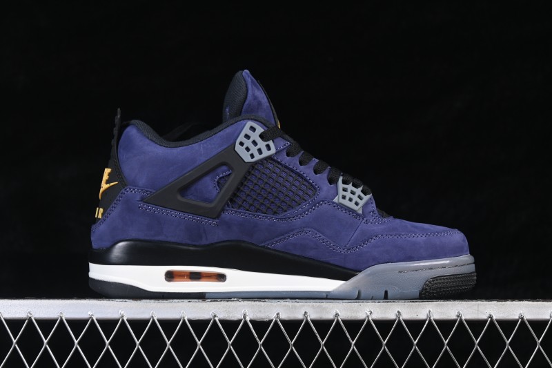 Jordan Air Jordan 4 Retro Lakers Sneakers with Premium Leather Upper - FV5029-500