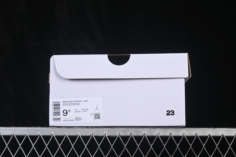 Nike Air Jordan 1 Low Retro Casual Sneakers in White and Pink - DC0774-606