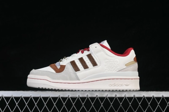 Adidas Forum 84 Low Classic Retro Basketball Shoes with Premium Leather Upper - KJ8751