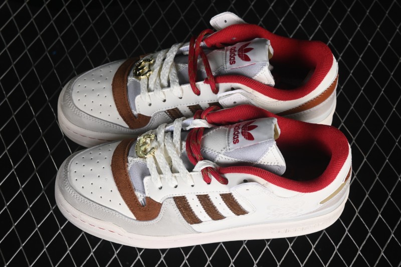 Adidas Forum 84 Low Classic Retro Basketball Shoes with Premium Leather Upper - KJ8751