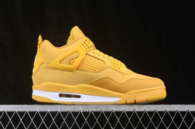 Nike Air Jordan 4 Retro x Nigel Sylvester Collaboration Sneakers with Brick Design - HF4340-008