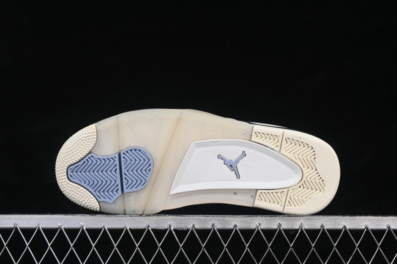 Nike Air Jordan 4 Remastered Retro Sneakers with Mixed Textile, Leather and Suede Upper - IB8857-141