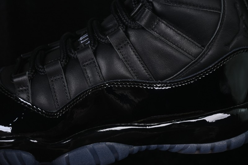 Comme des Garçons x Air Jordan 11 Retro 'Black' OG Collaboration High-Top Basketball Shoes - IV7639-001