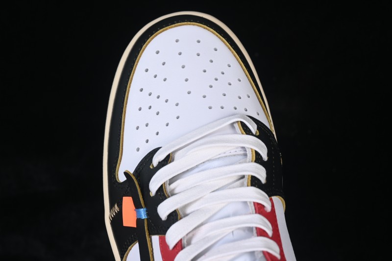 Nike Travis Scott x Air Jordan 1 Low OG Retro Sneakers with Reverse Swoosh Design - XZ6868-005