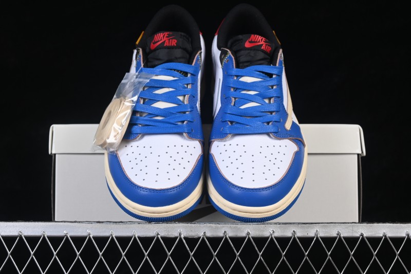 Nike Travis Scott Air Jordan 1 Low OG Retro Basketball Shoes with Reverse Swoosh - DM7866-111