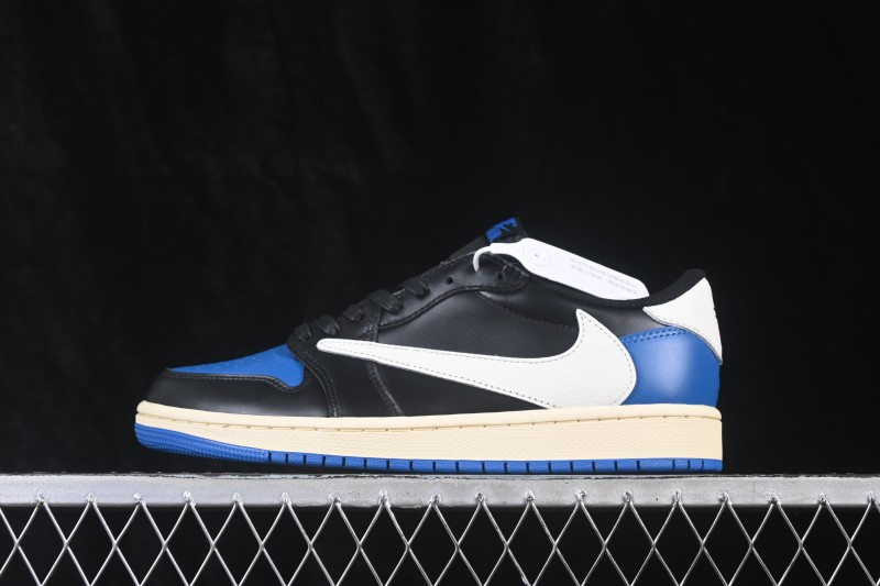 Nike Travis Scott x Air Jordan 1 Low OG Retro Basketball Shoes with Reverse Swoosh - DM7866-118