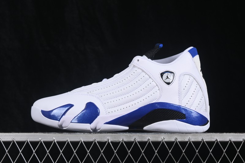 Nike Air Jordan 14 Retro Basketball Shoes with Full-Grain Suede Upper - 487471-104