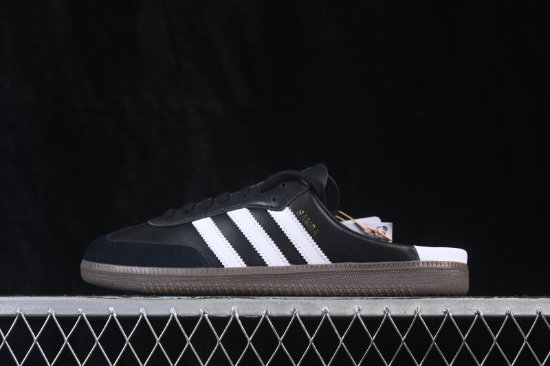 Adidas Samba OG Casual Half-Slip-On Sneakers in Premium Leather - LB3815