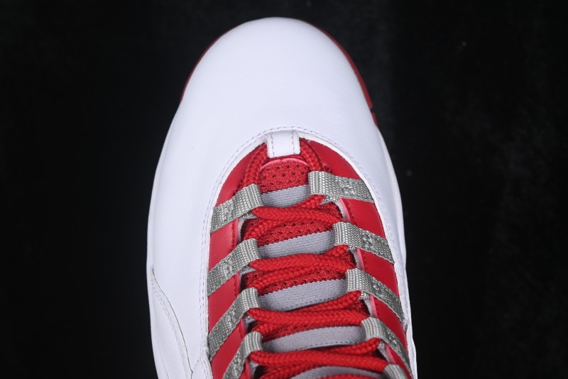 Nike Air Jordan 10 Retro Red Steel Basketball Shoes with Classic Design - 310805-161