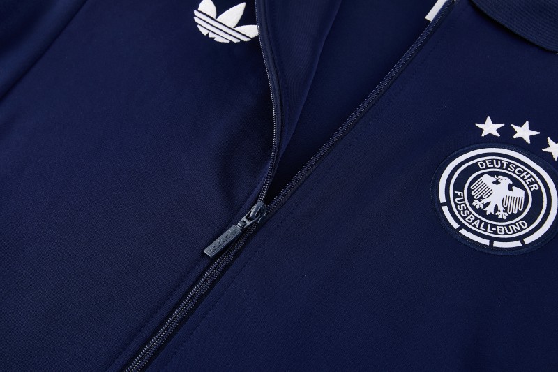 26/27 Germany  Navy Blue Full Zipper Jacket + Long Pants