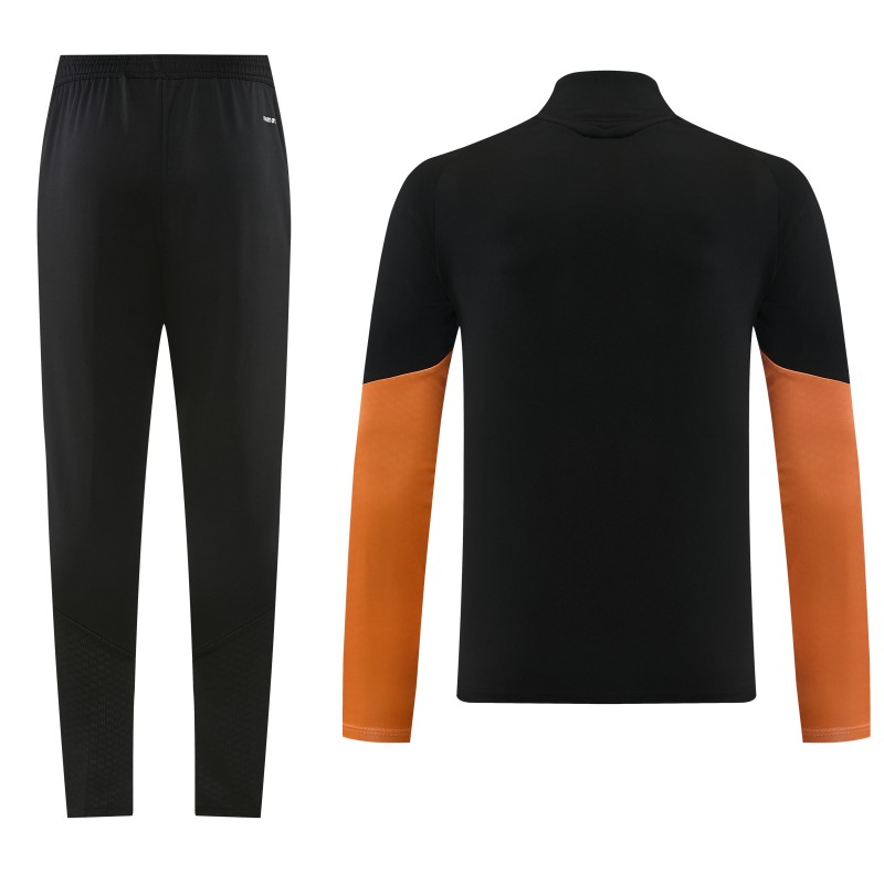 26/27 Arsenal Black Half Zipper Jacket Tracksuit + Long Pants