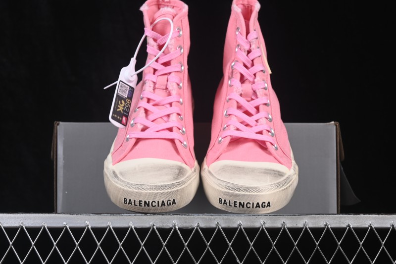 Balenciaga Paris Low Top Distressed Lace-Up Fashion Sneakers - W3RC35592
