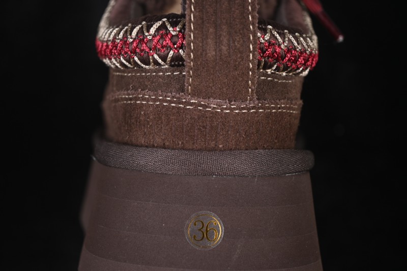 UGG Heritage Lace-Up Slipper Fashion Soft Comfortable Height Increasing Low-Top Casual Shoes - 1180361 BCDR