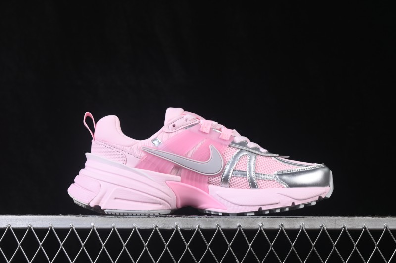 Nike V2K Run Retro Low-Top Running Shoes with Cushioning and Anti-Slip - FD0736-107