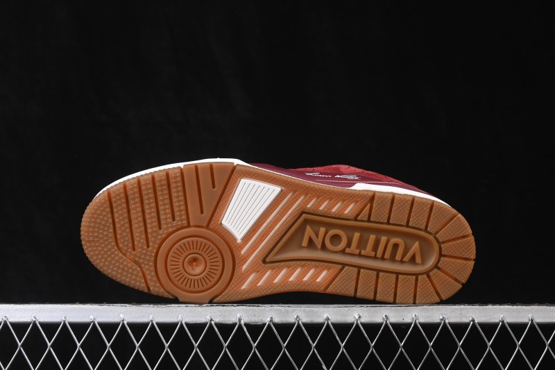 Louis Vuitton Trainer Sneaker Wine Red - 1A9JG7