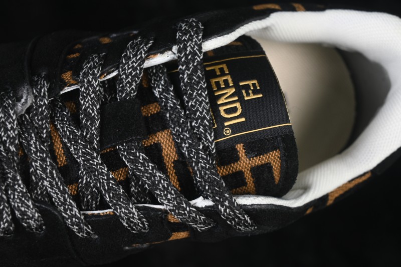 Fendi Match Round Toe Thick Sole Low-Top Casual Sneakers - AHH2F1FHS