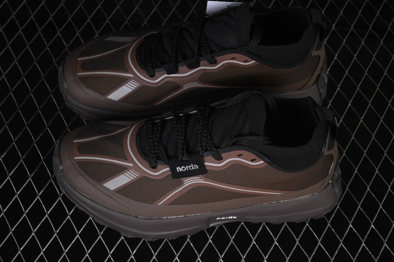 Norda 055 Trail Running Shoes with Stable Cushioning and Durable Grip - Fennel Brown