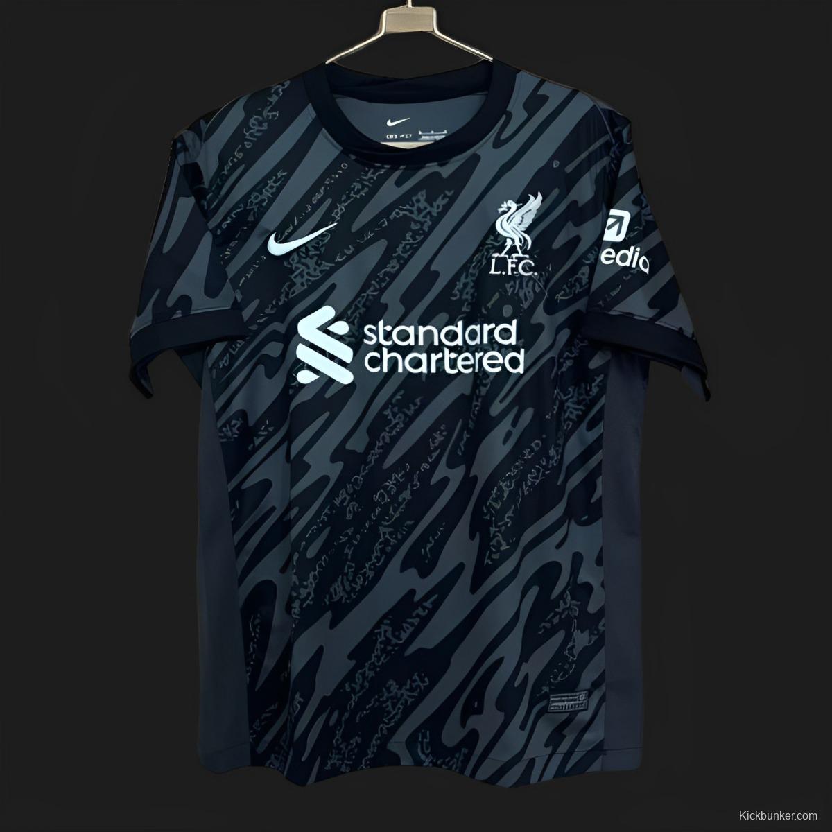 24/25 Liverpool Black Goalkeeper Jersey