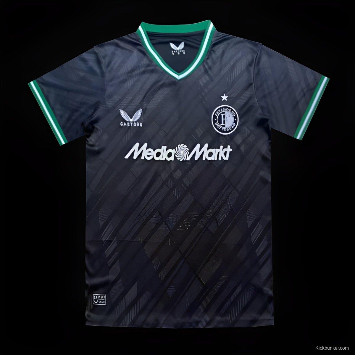 24/25 Feyenoord Rotterdam Away Black Jersey