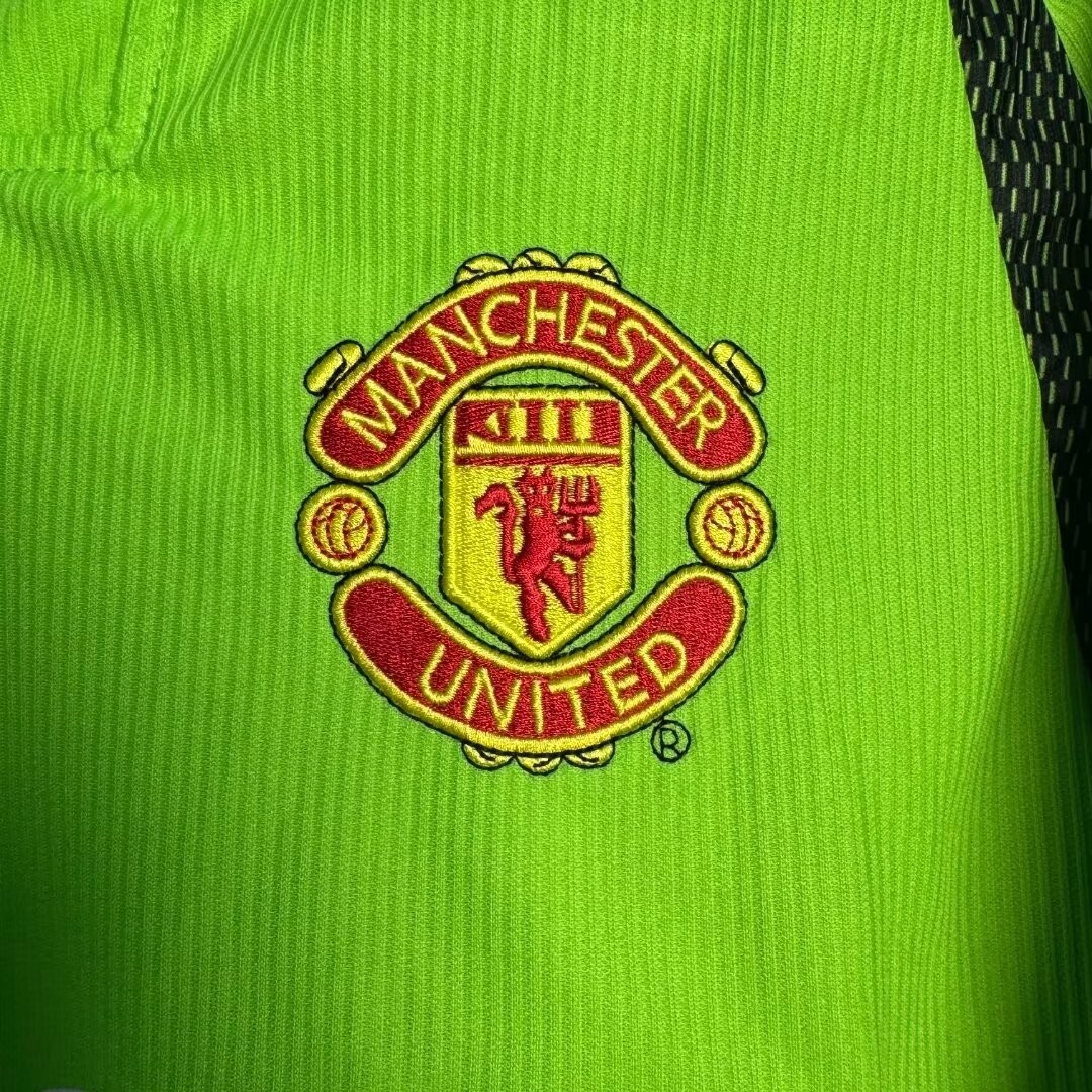 Retro 98/99 Manchester United Goalkeeper Green Long Sleeve Jeresy