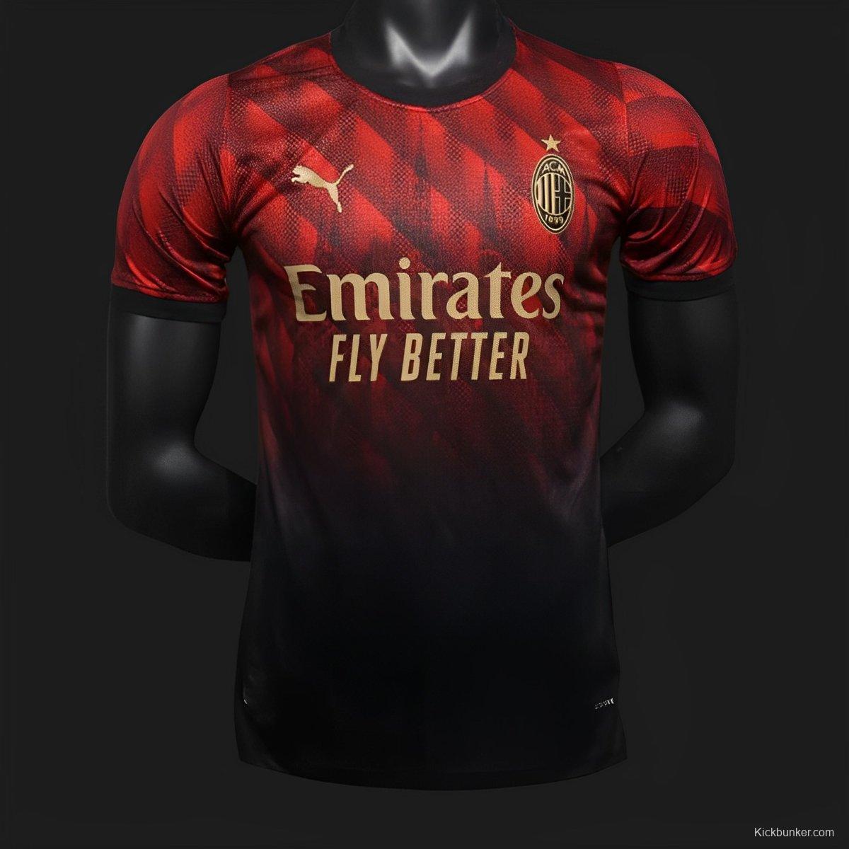 Player Version 24/25 AC Milan Church Pattern Limited Jersey