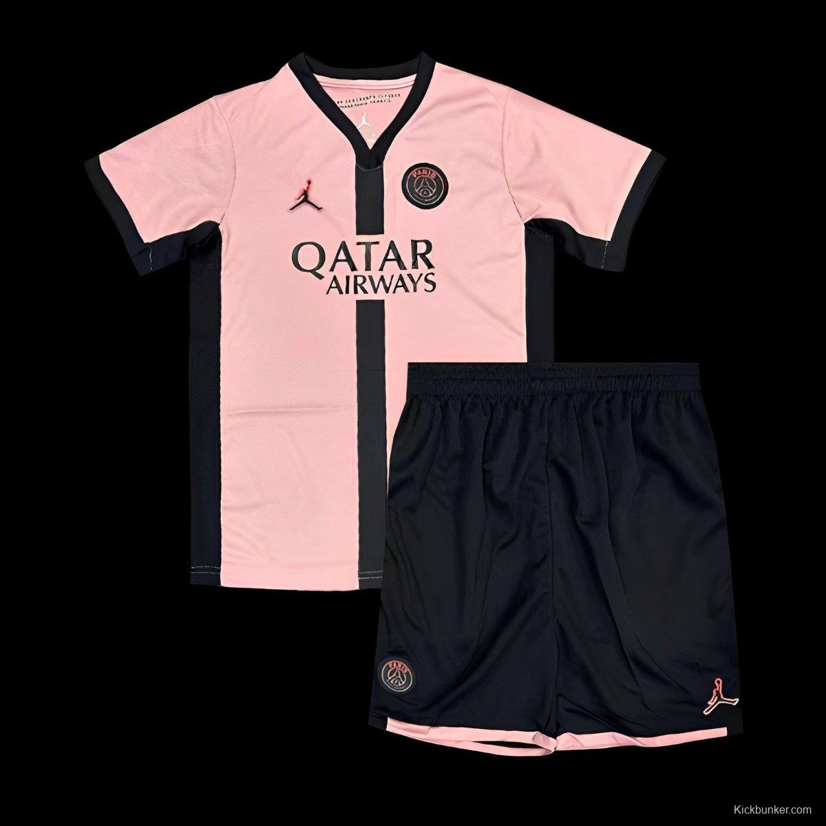 24/25 Kids PSG Third Pink Jersey