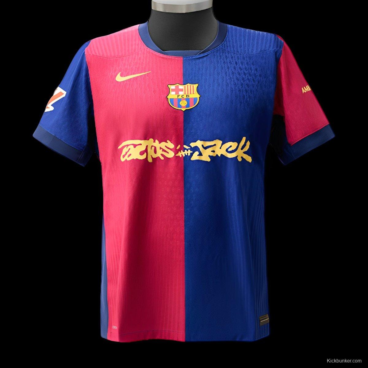 Player Version 24/25 Barcelona x Travis Scott Home Jersey