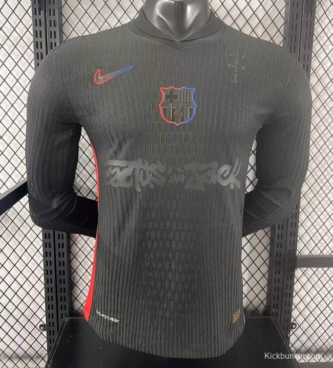 Player Version 24/25 Barcelona x Travis Scott Away Long Sleeve Jersey