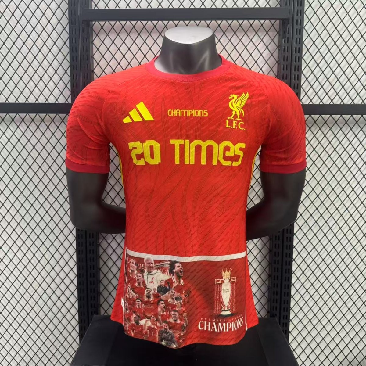 Player Version 25/26 Liverpool 20 Times Champion Jersey