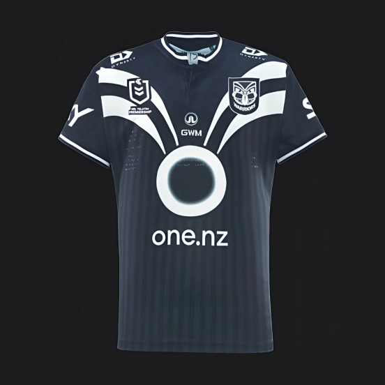 25/26 New Zealand Warriors Navy with White Diagonal Stripes Jersey