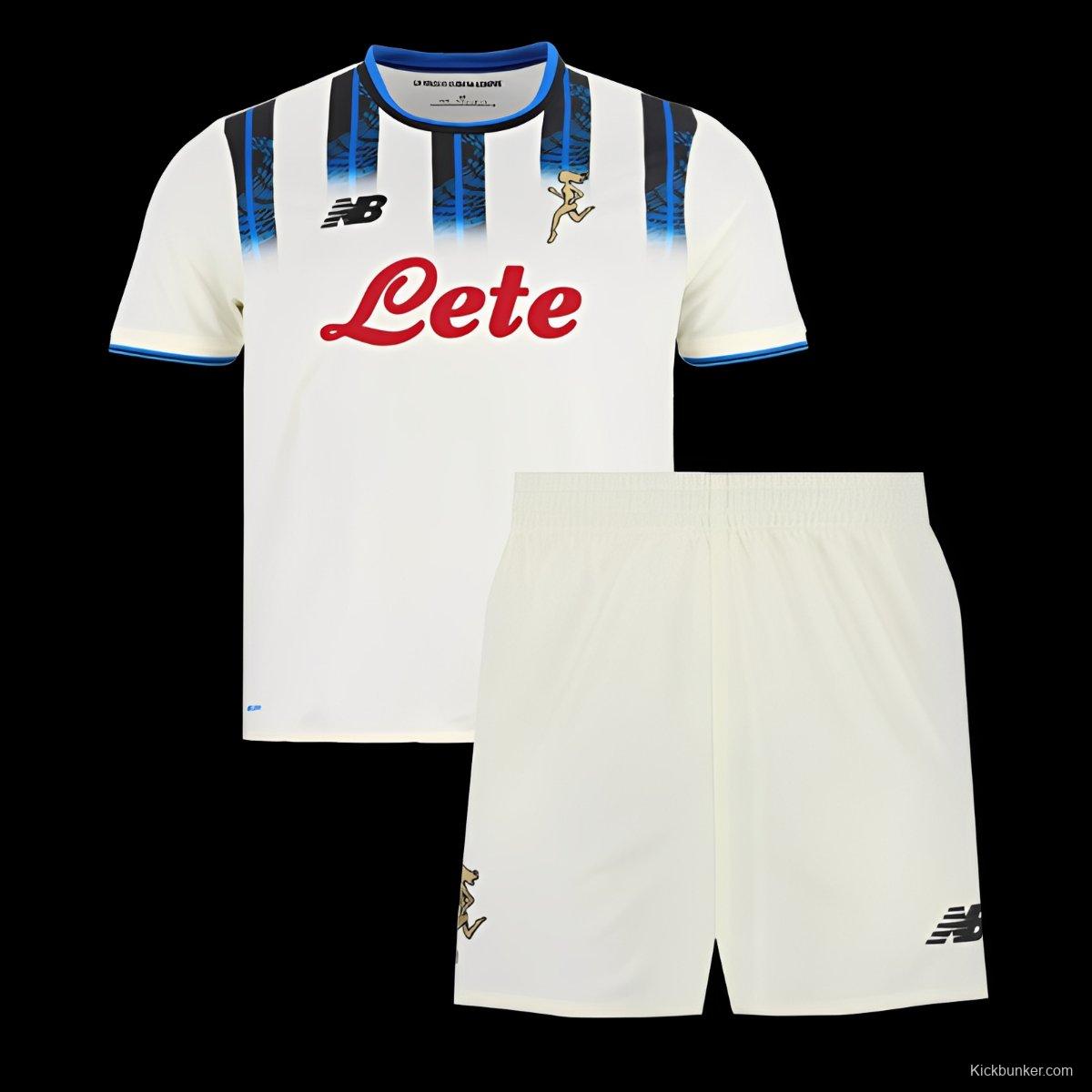 25/26 Kids Atalanta Away White Jersey