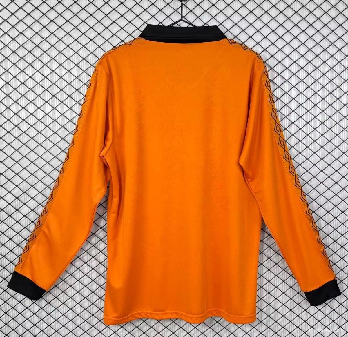 Retro 80/81 Wolverhampton Wanderers Home Long Sleeve Jersey