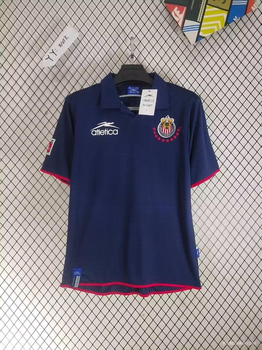 Retro 03/04 Chivas Guadalajara Away Navy Jersey