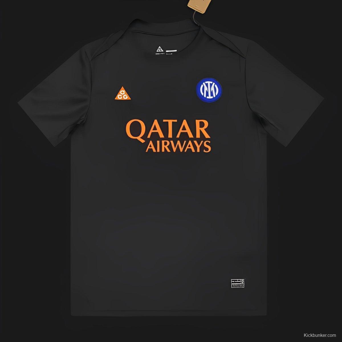 25/26 Nike Inter Milan Dri-FIT Academy Pro SE Pre-Match Black Jersey
