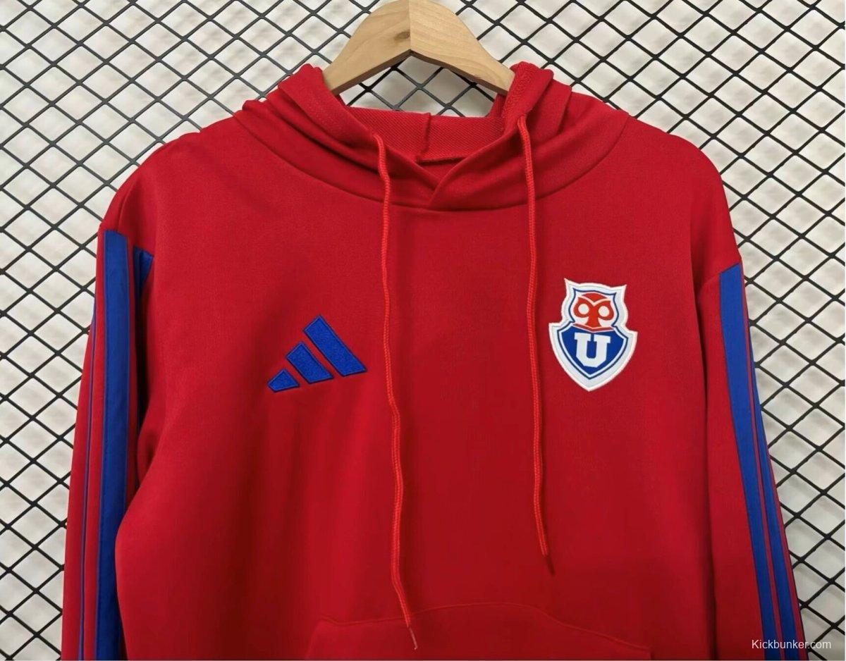 25/26 Club Universidad De Chile Red Hoodie