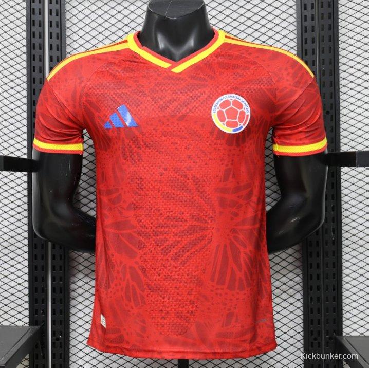 Player Version 2026 Colombia Red & Yellow Away Jersey