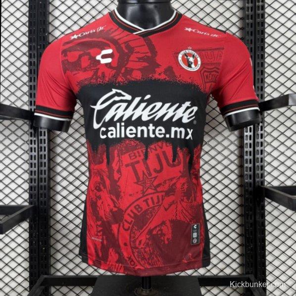 Player Version 25/26 Club Tijuana Red & Black home Jersey