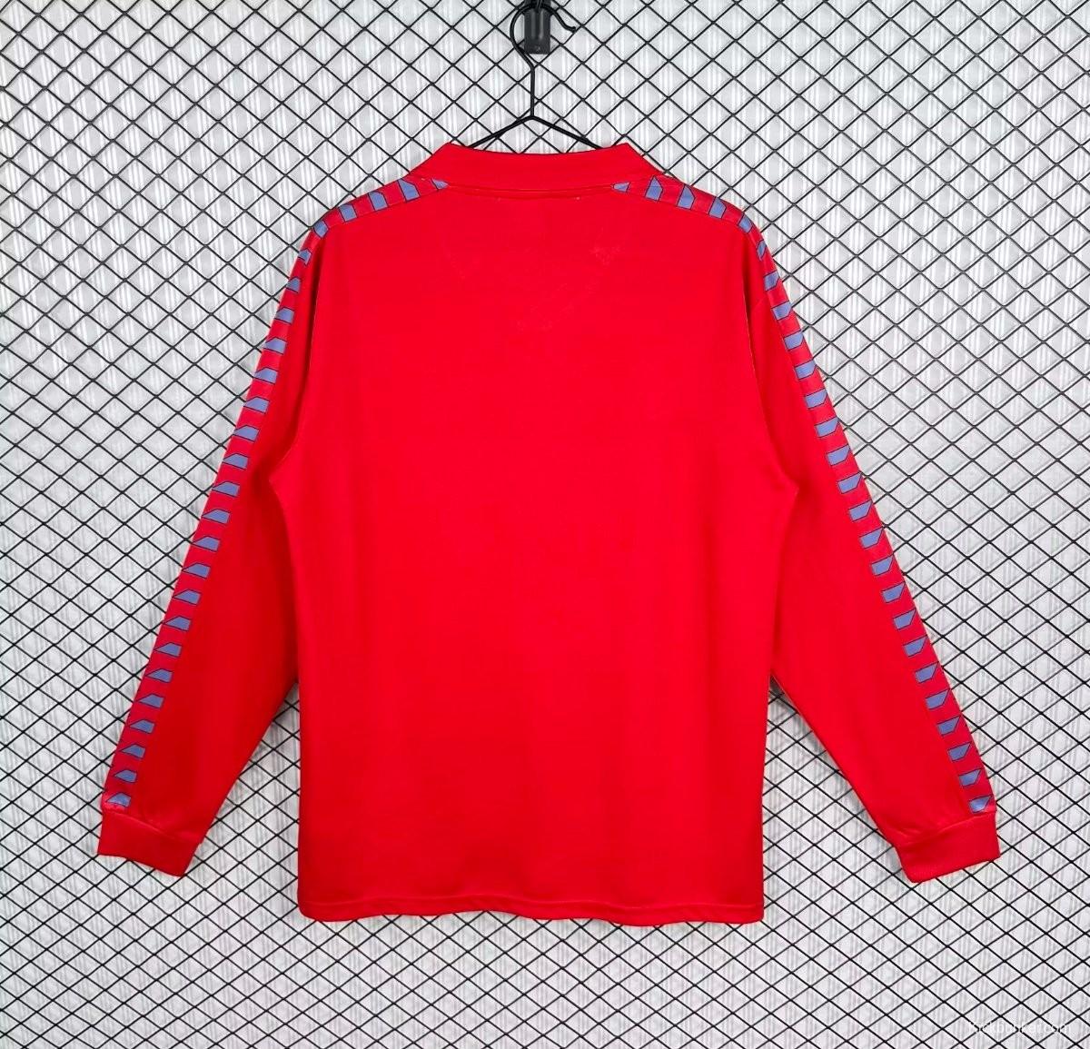 Retro 83/84 Osasuna Home Long Sleeve Jersey