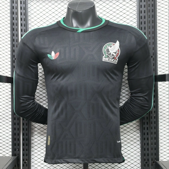 Player Version 26/27 Mexico Away  Black  Long Sleeve  Jersey