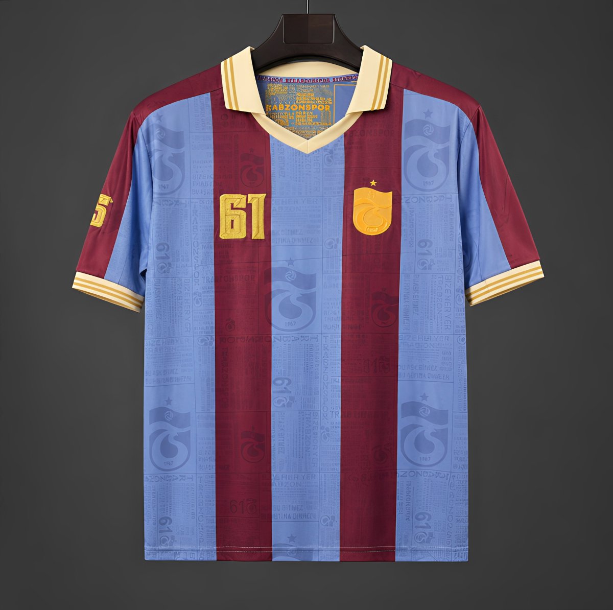 26/27 Trabzonspor Retro-Inspired Taraftar Premium Burgundy Blue Jersey