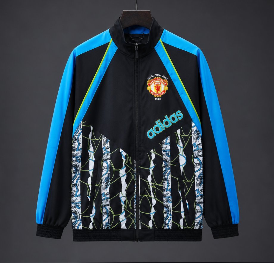 26/27 Manchester United Black Blue Adidas Originals 1990-92 Bringback Track Jacket