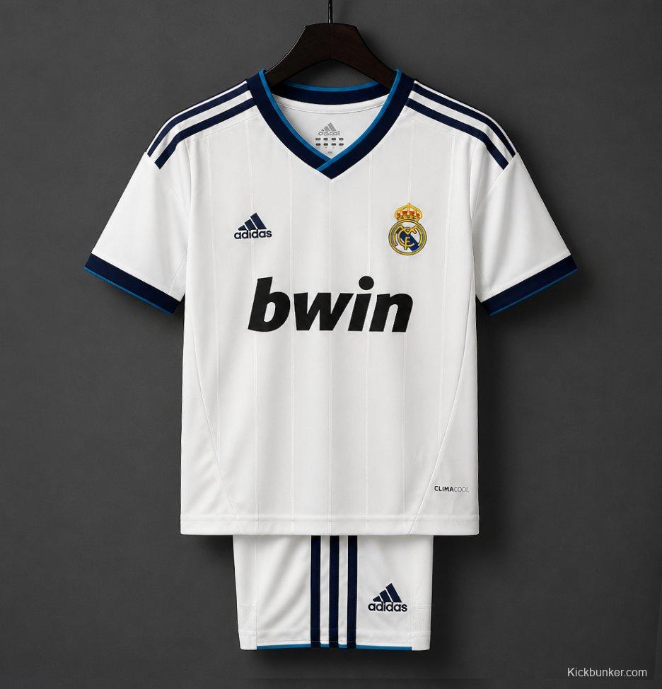 Retro Kids 12/13 Real Madrid Home Jersey
