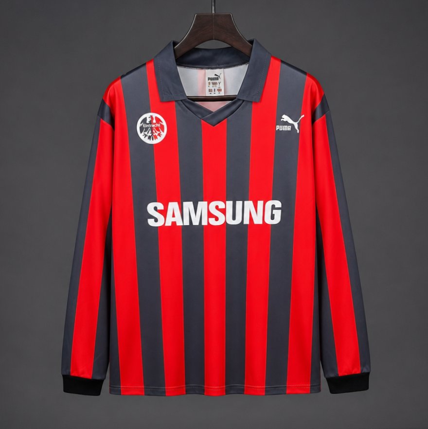 Retro 92/93 Eintracht Frankfurt Home Long Sleeve Jersey