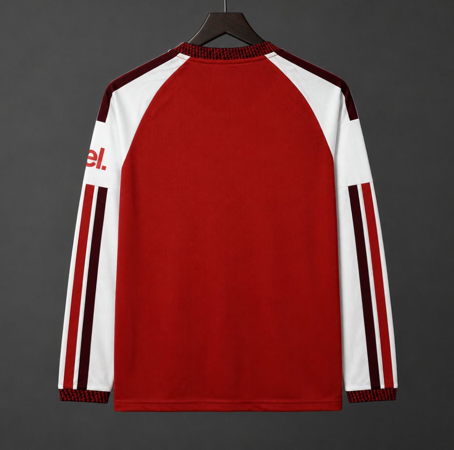 26/27 Arsenal Red with White Long Sleeve Home Jersey