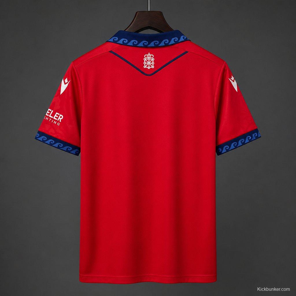 26/27 CA Osa home Red  jersey