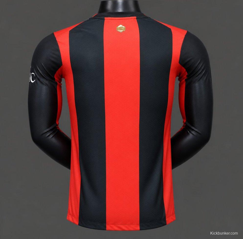 Player Version 26/27 AC Milan Home Long Sleeve Jersey