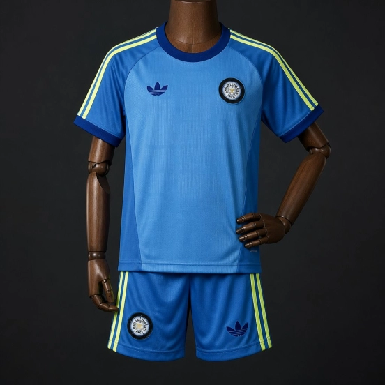 26/27  Kids Leeds United Blue Goalkeeper  Jersey