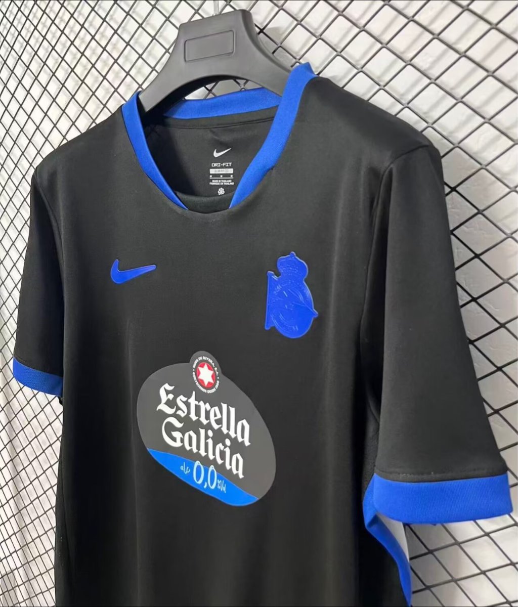 26/27 Deportivo La Coruna Away Black Jersey