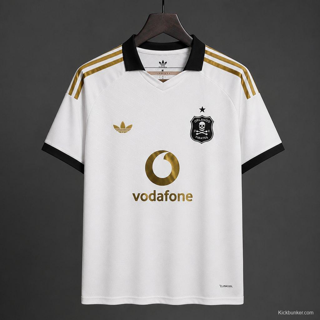 26/27 Orlando Pirates Away White Jersey